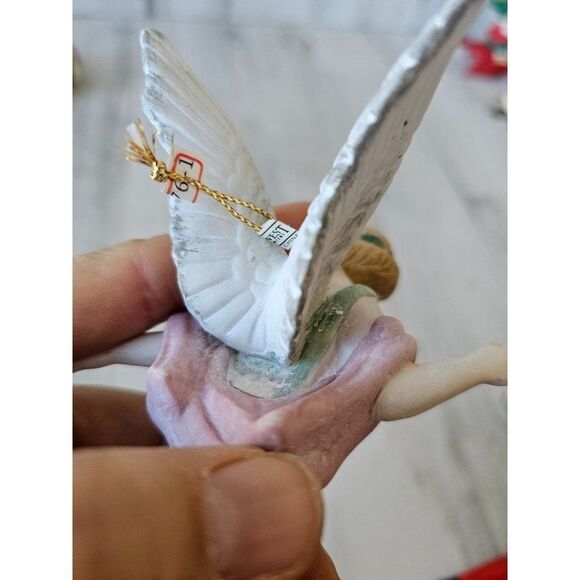 Midwest imports porcelain angel cherub ornament vintage Xmas tree - Picture 10 of 10